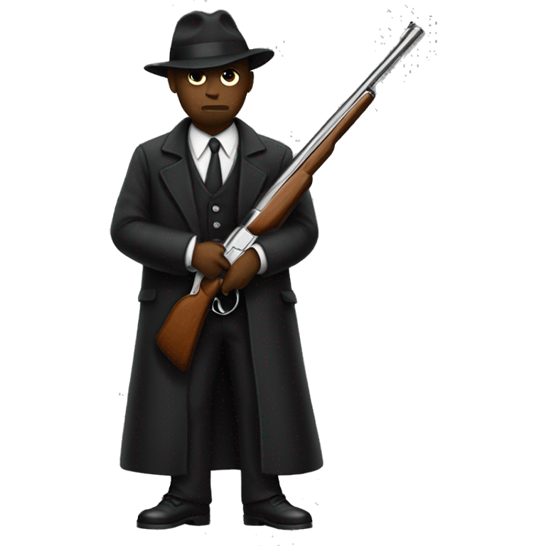 mafia member with shotgun emoji