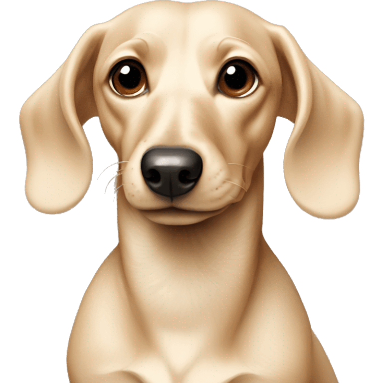 Dog dachshund cream colour  emoji