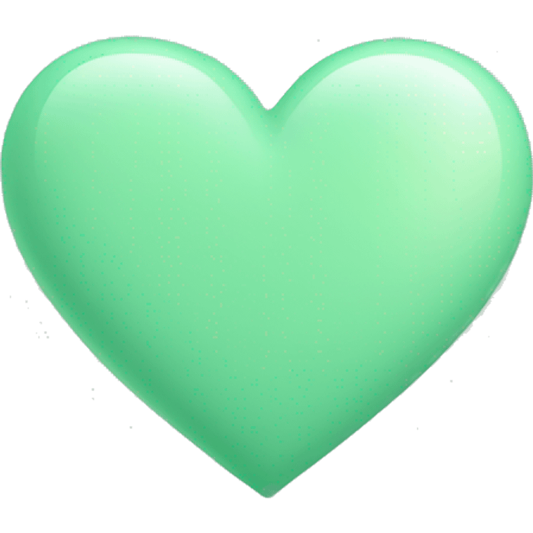 pastel green heart emoji