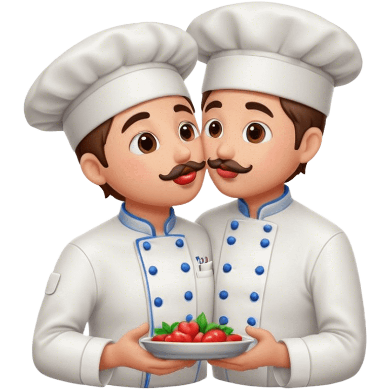 A chef giving a kiss emoji