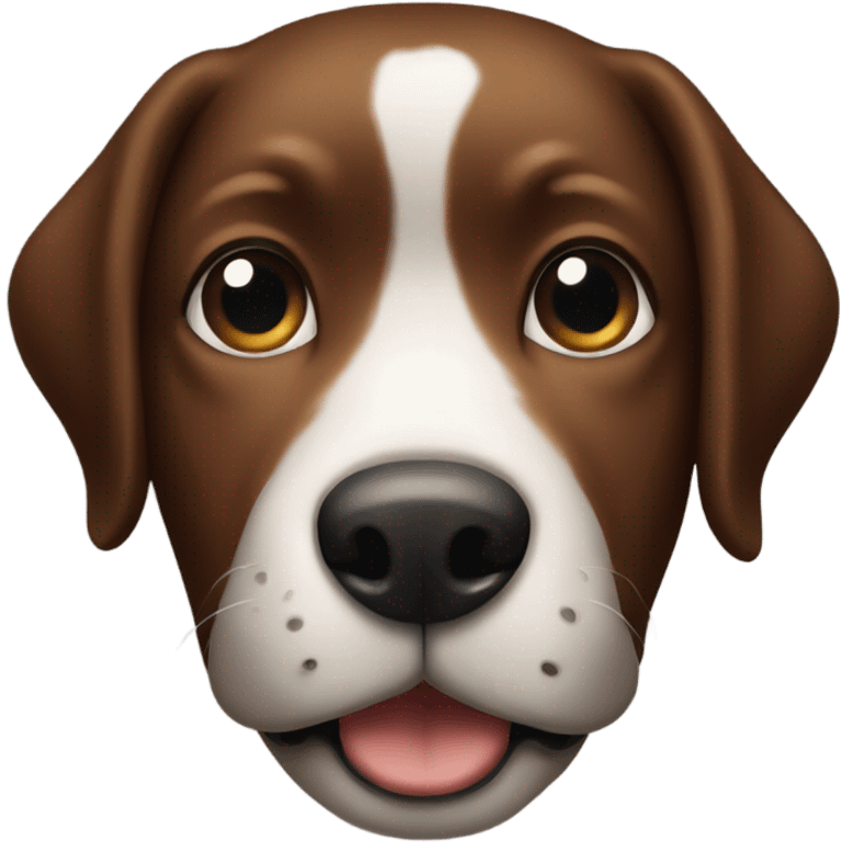 black and brown dog head emoji