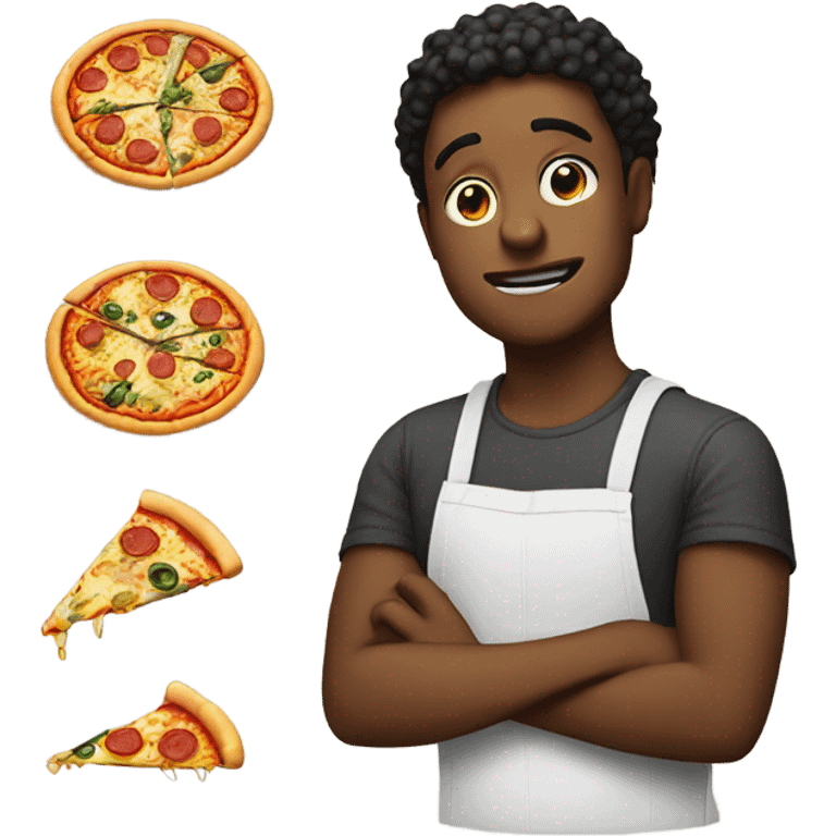 broke boy making pizzas emoji