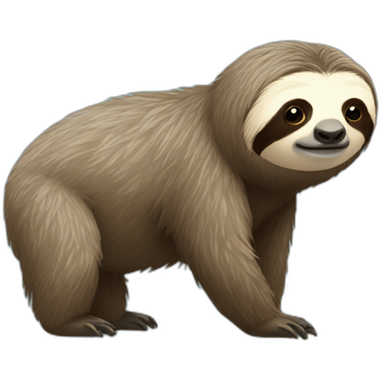 Rich sloth emoji