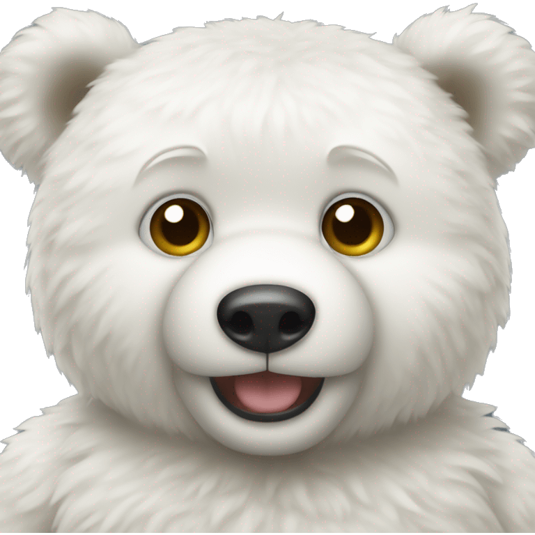 White teddy bear emoji