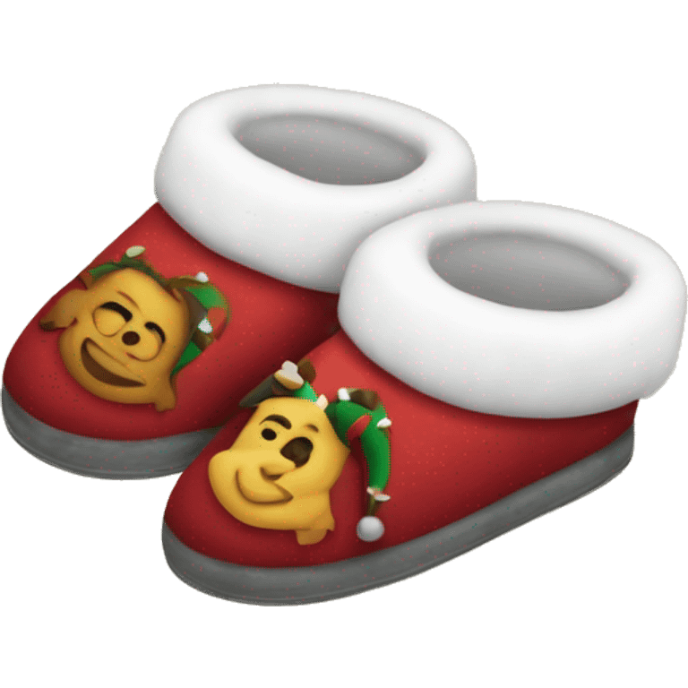 Christmas silppers emoji