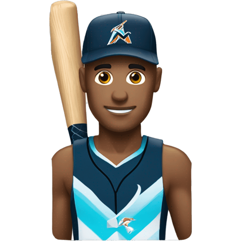 Marlins en cajón de Natación  emoji