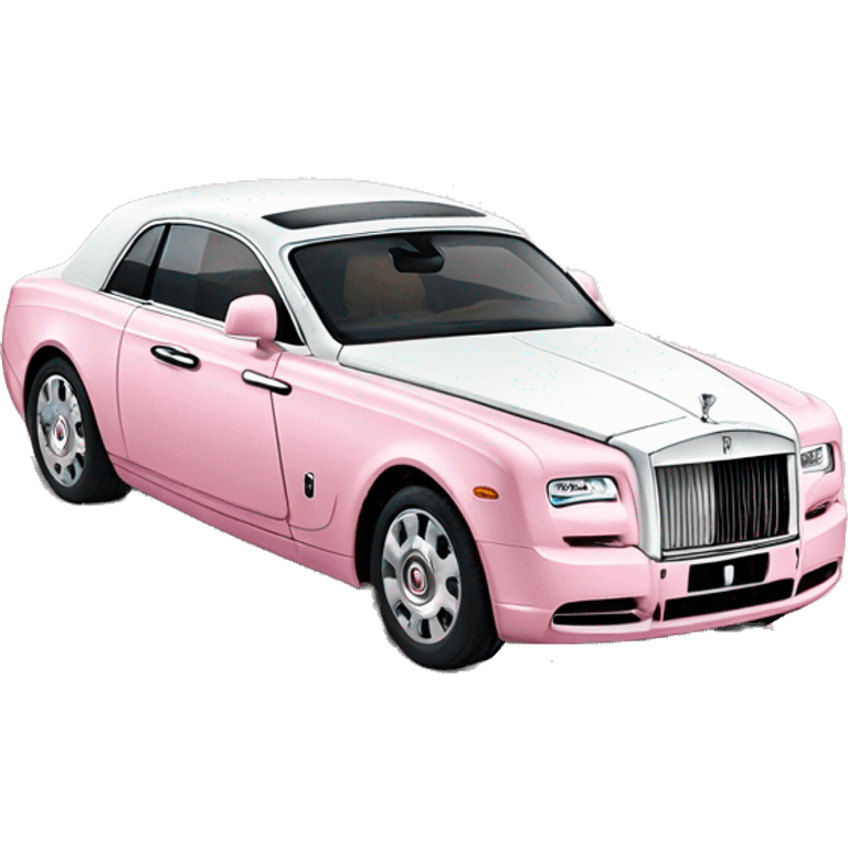 Pastel pink Rolls Royce  emoji