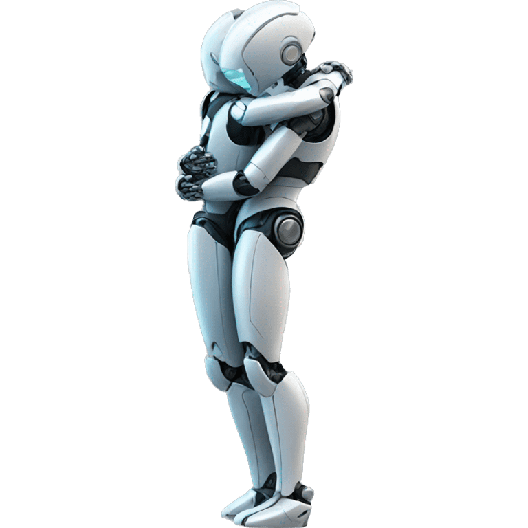 robot woman hug emoji