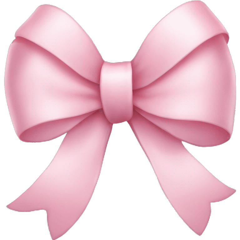 light pink ribbon bow  emoji