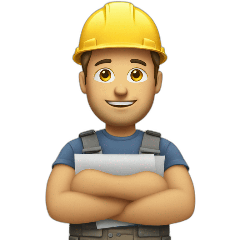 The builder writes emoji