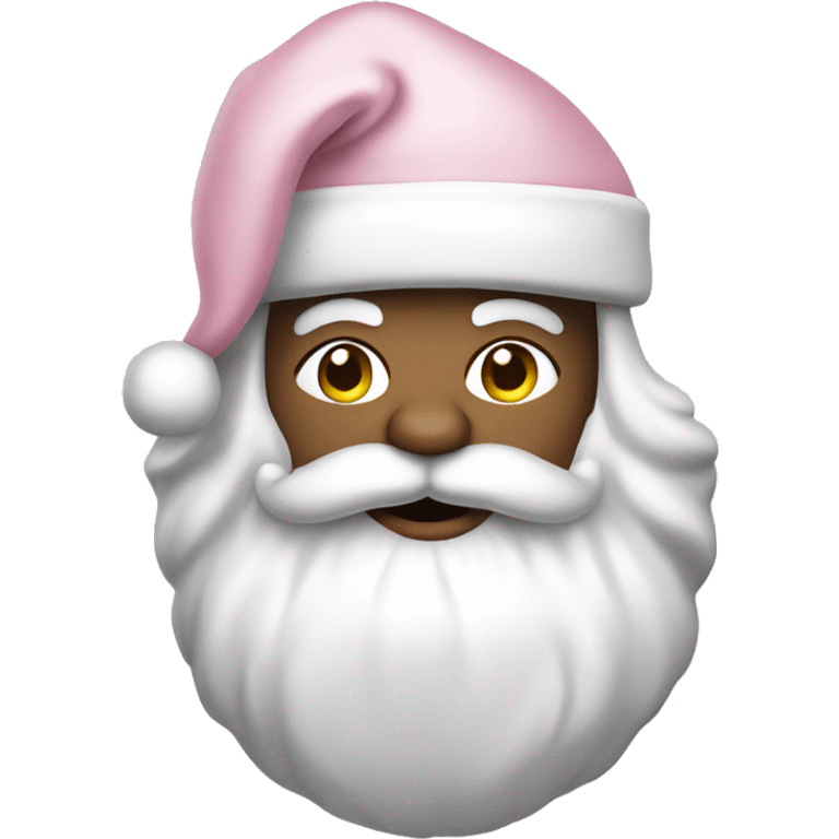 Light Pink Santa Claus with white skin emoji