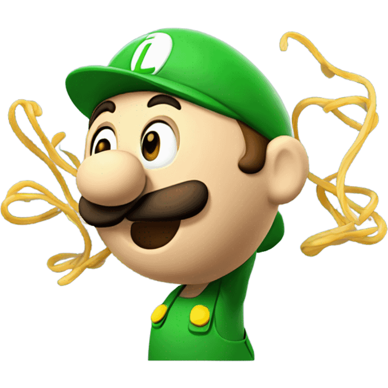 Luigi wasting spaghetti  emoji