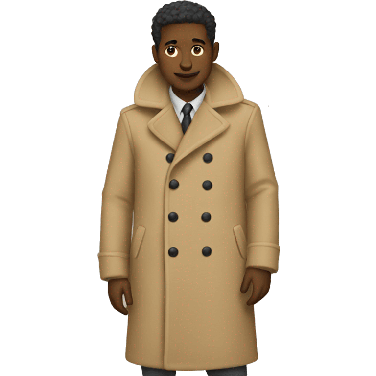 beige coat emoji