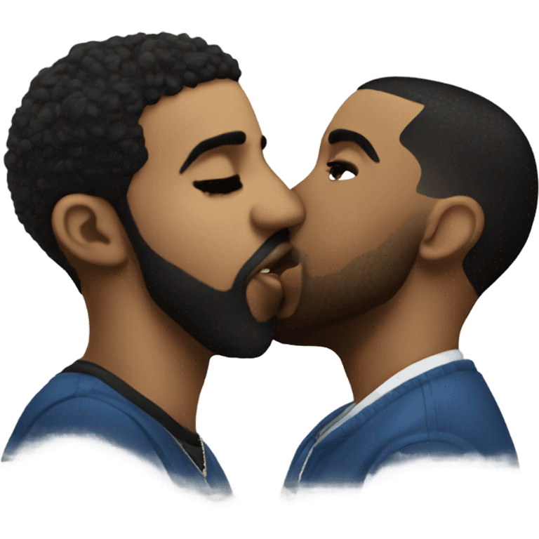 Drake kissing p diddy emoji