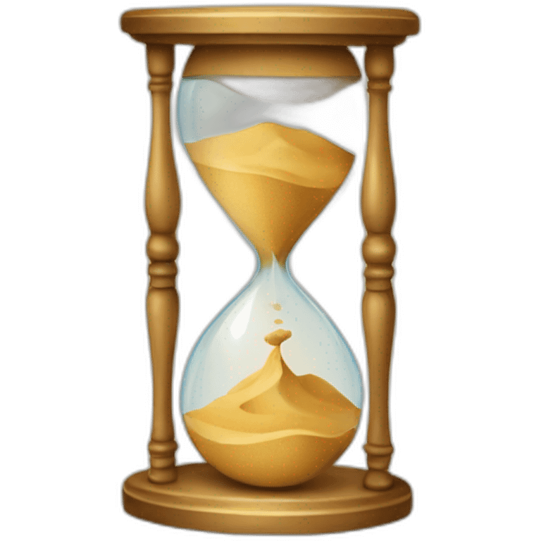 sand clock emoji