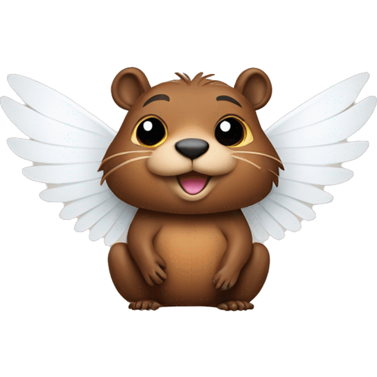 Beaver with wings emoji