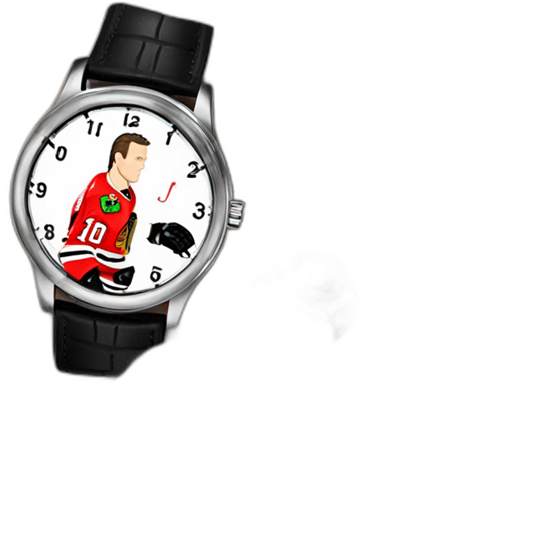 Jonathan Toews as a luxury wristwatch emoji