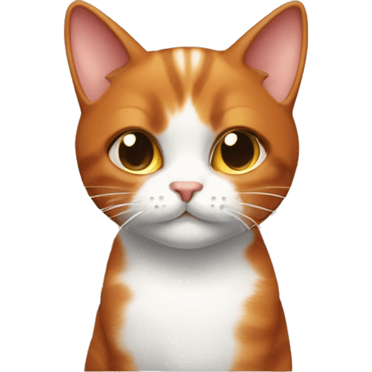 redhead cat with sleappy eys emoji