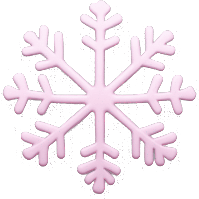 pastel pink snowflake  emoji