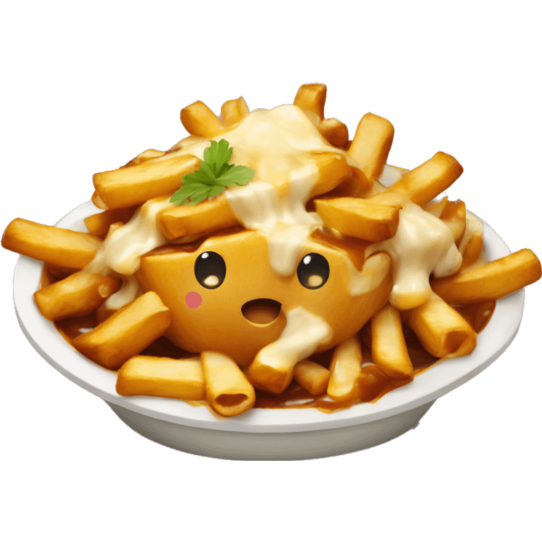 Poutine qui mange une poutine  emoji