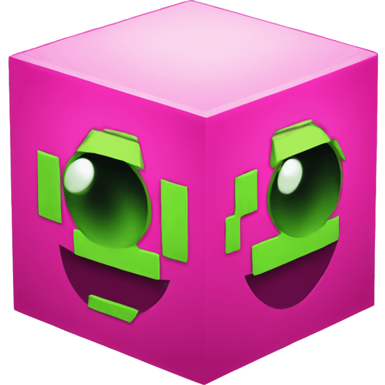 Geometry Dash cube emoji