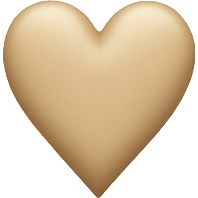 Beige heart  emoji