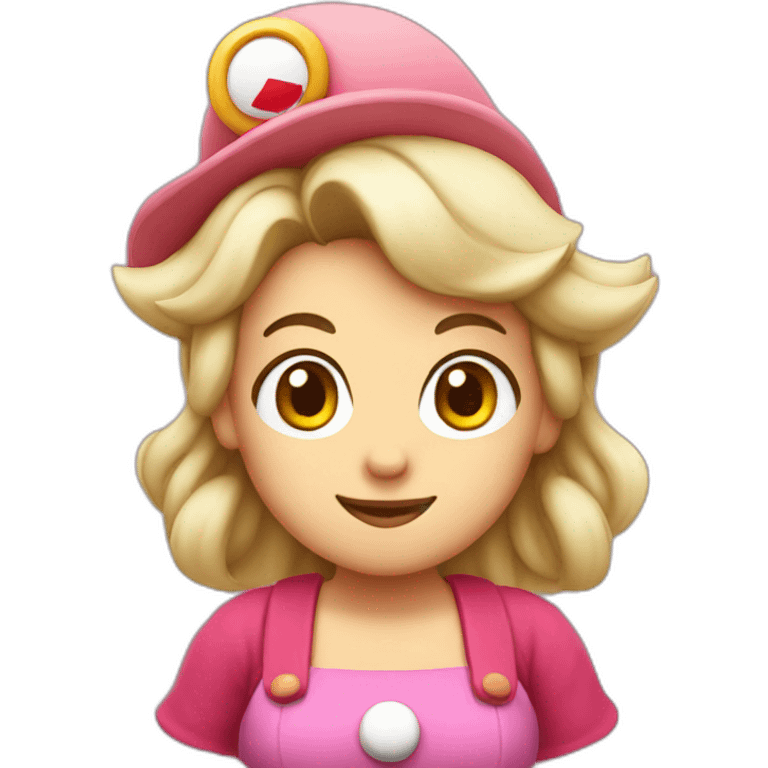 Mario dressed as a woman emoji