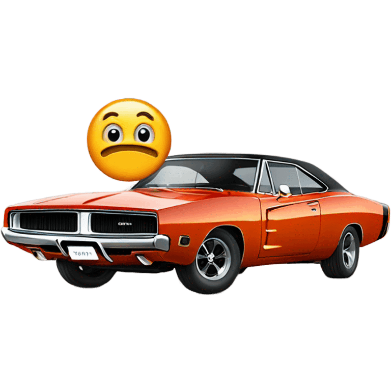 1969 dodge charger with bow  emoji