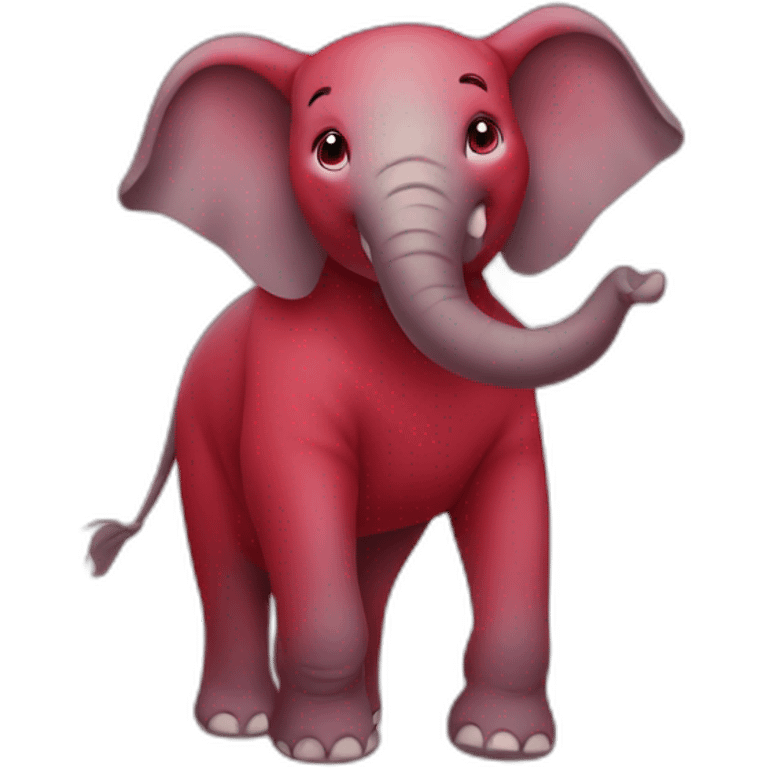 red elephant emoji