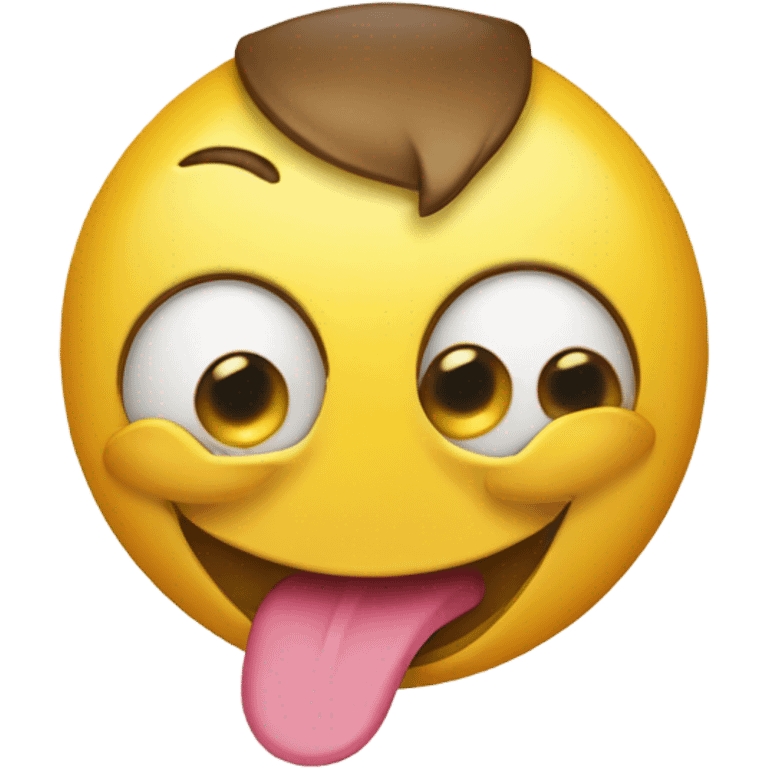 Emoji with tounge out emoji