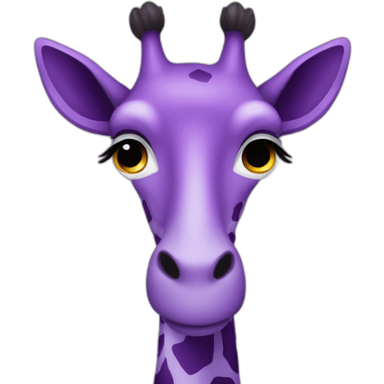 a purple giraff emoji