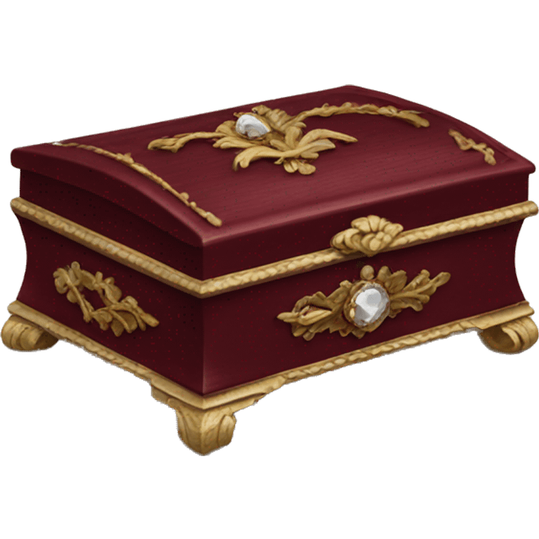 Regency jewelry box maroon color  emoji