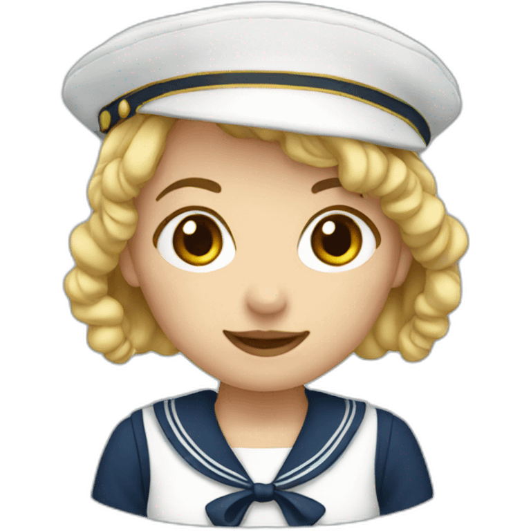 sailor suit girl emoji