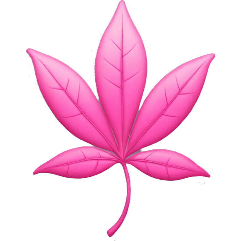 Pink pot leaf emoji