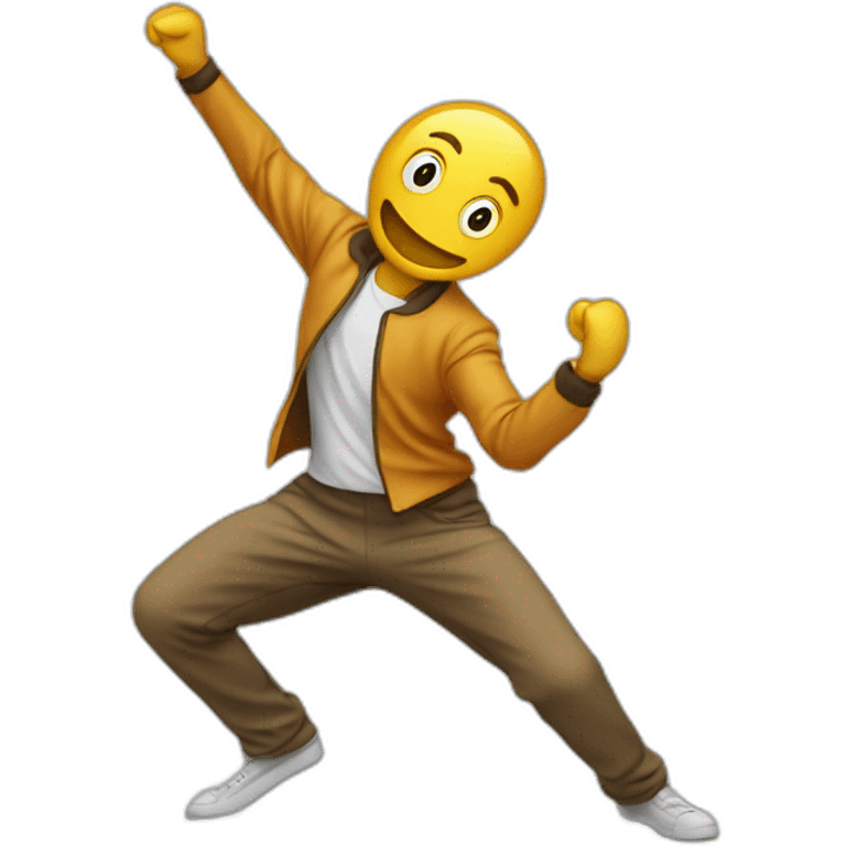 Chat qui danse en fesant un dab emoji