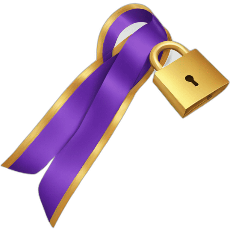 Lock Award Ribbon  emoji