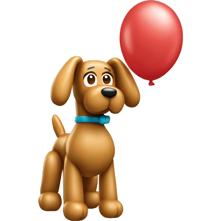 balloon dog 3d volume emoji