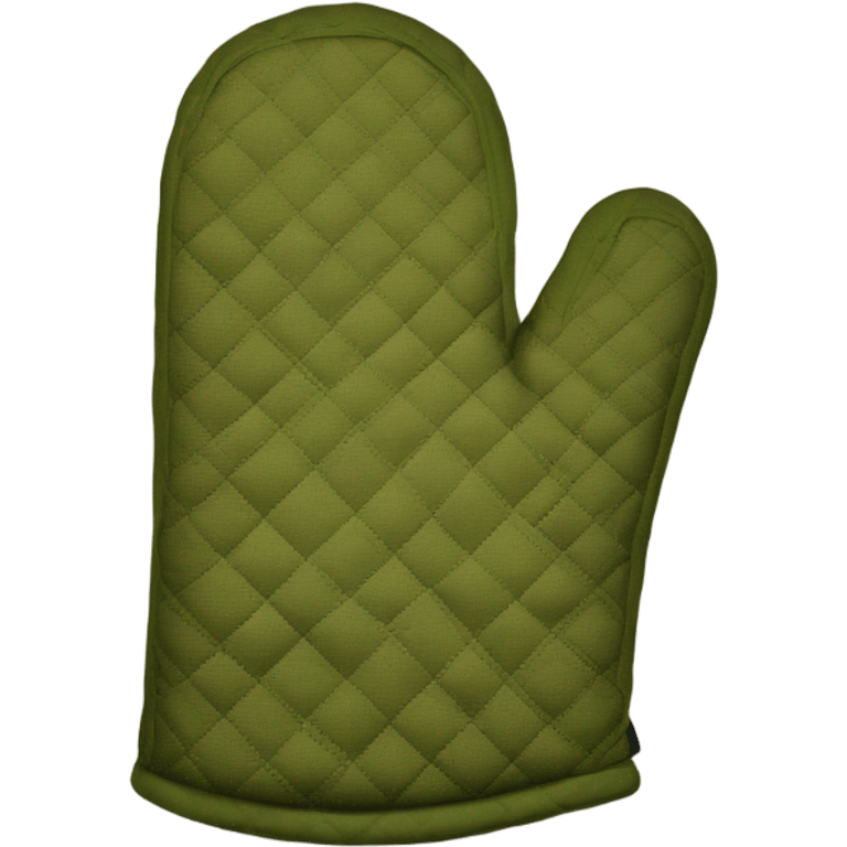 Olive green oven mitt emoji