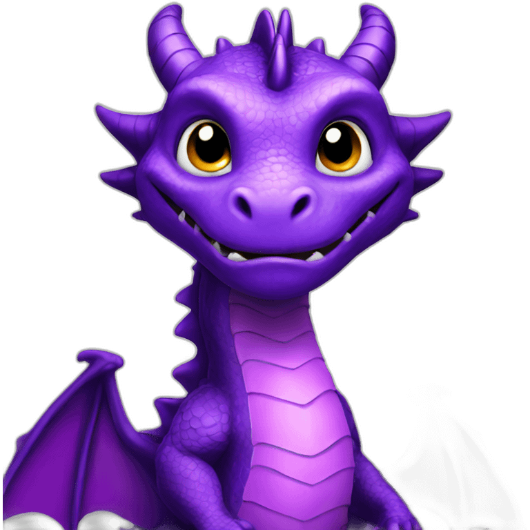 Dragons purple emoji