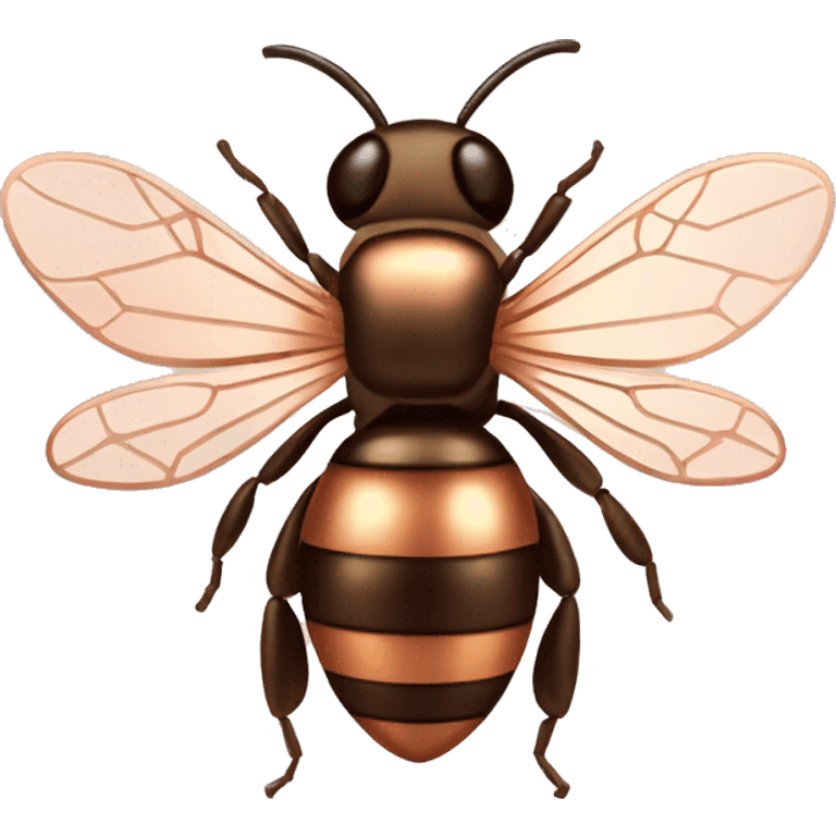 Rose gold honeybee emoji