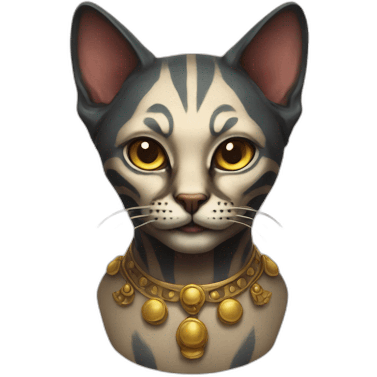 Cat sphinx clown emoji