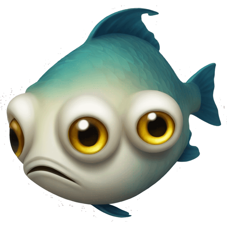 Lazy Eye fish emoji