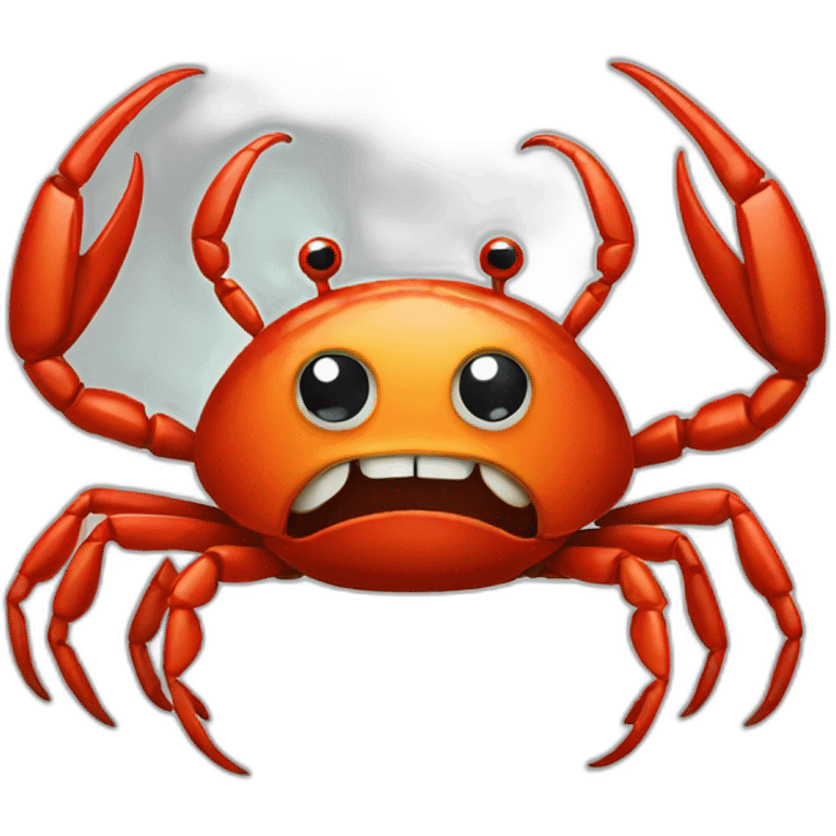 Angry looking Crab emoji