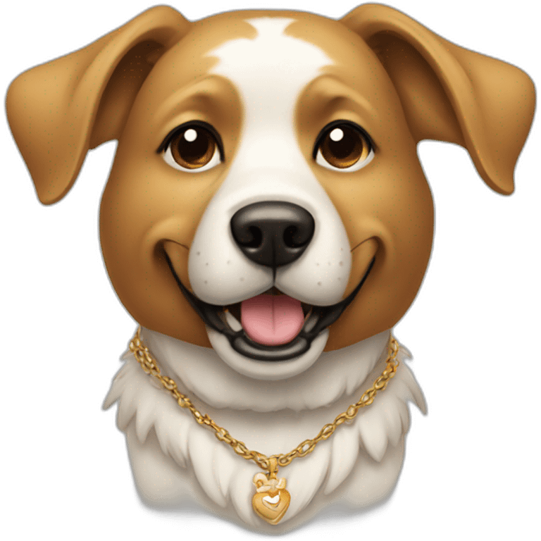 dog with necklace emoji