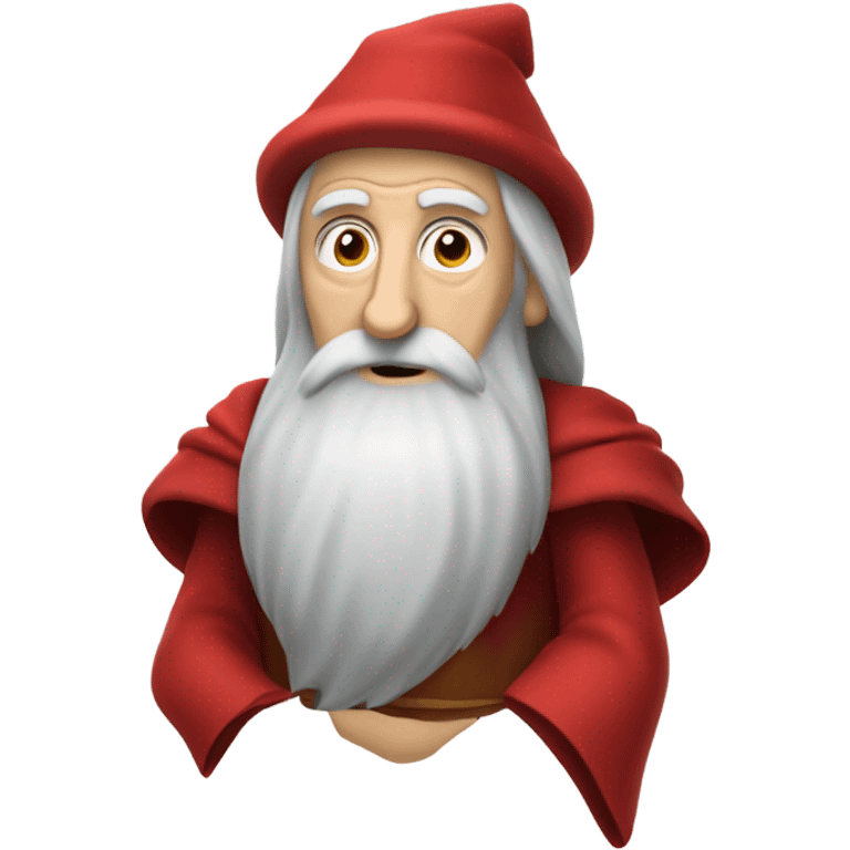 A wizard wt ed robe and no hat very old emoji