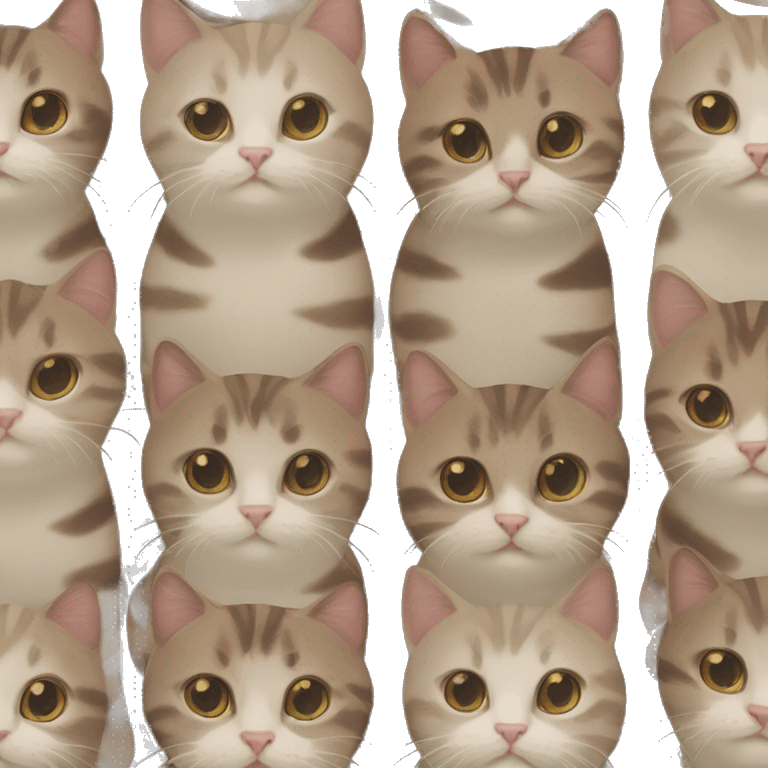 American shorthair cat brown emoji