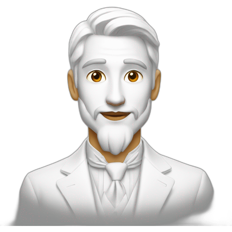 elegante blanco emoji