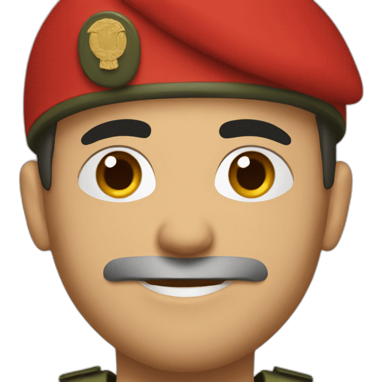 Soldier with red beret emoji