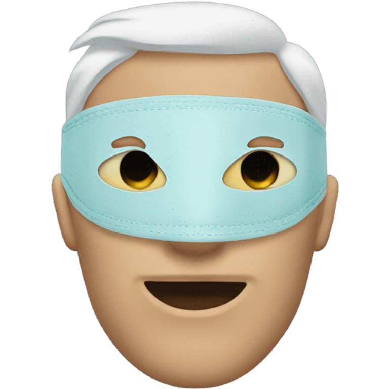 masked man with eye mask emoji