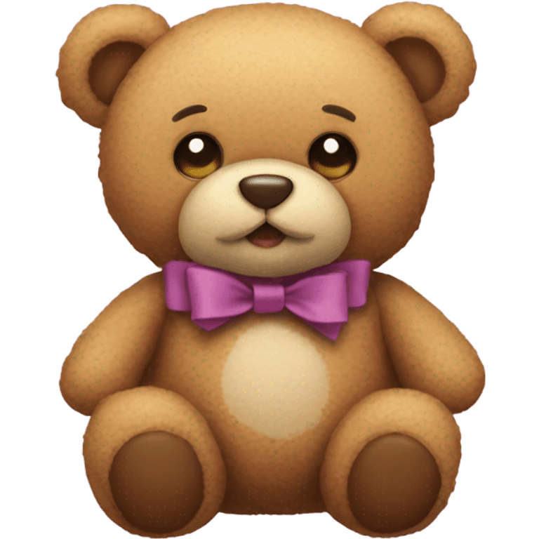 teddy with bow emoji